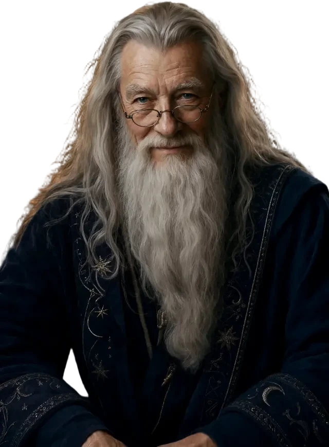 Sprite d'Albus Dumbledore (PNG transparent)