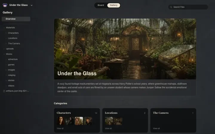 Neta Studio — studio du monde Under the Glass (vue Galerie)