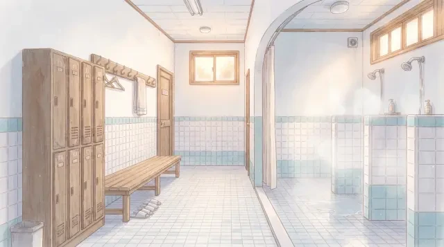 更衣室の背景