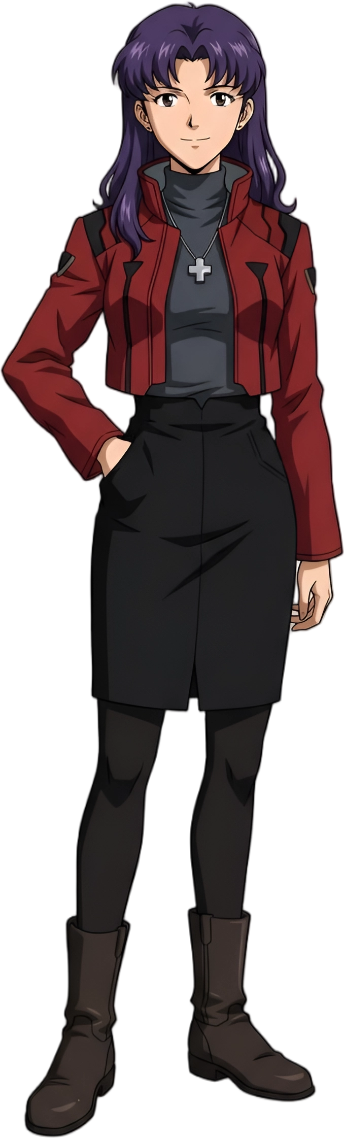 Misato Katsuragi transparent sprite