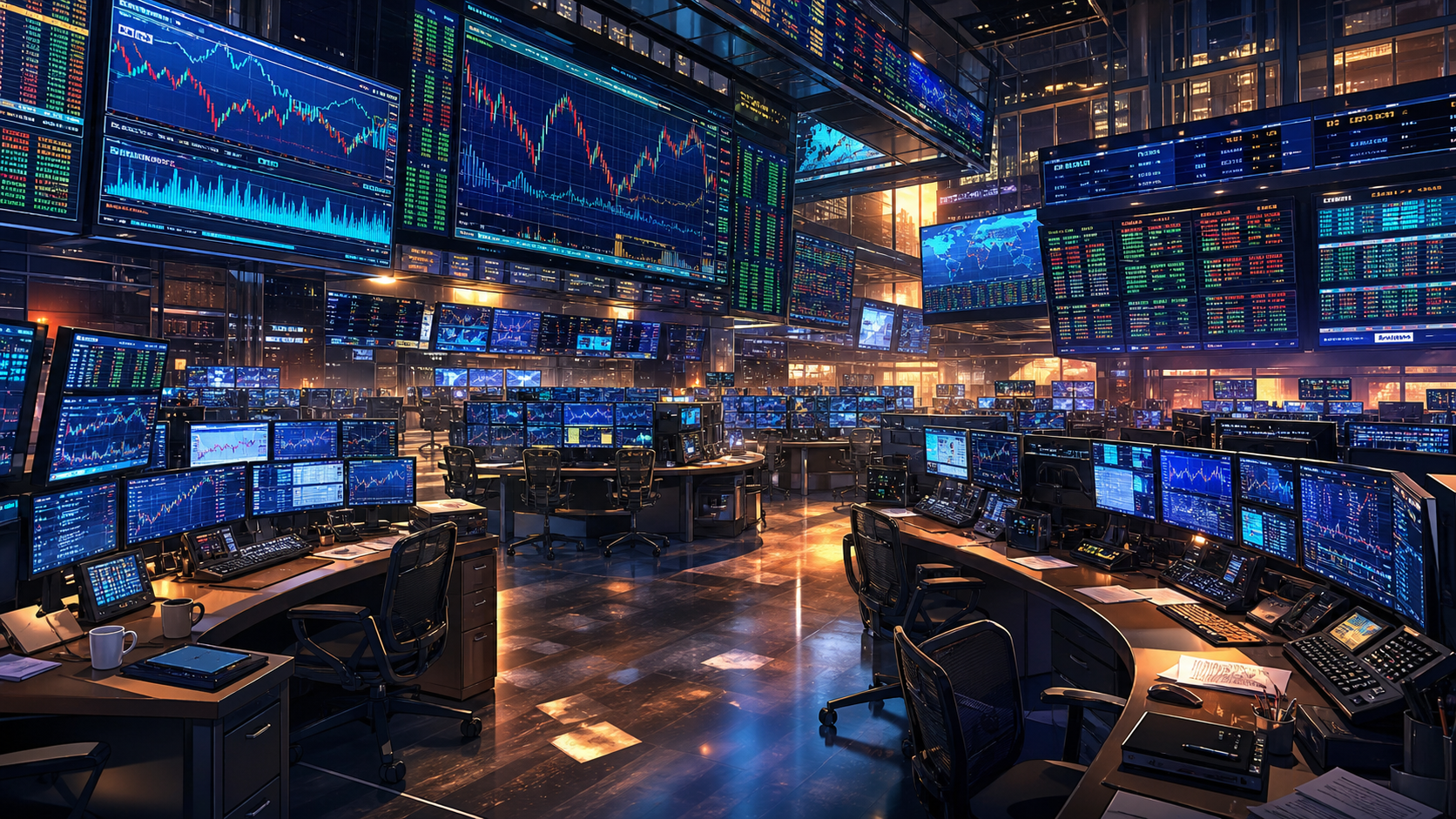 Hintergrund Trading Floor