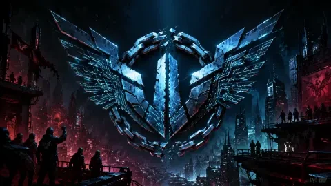 Emblème de faction : Abyss Freedom Alliance — Œuvre d'emblème générée par IA