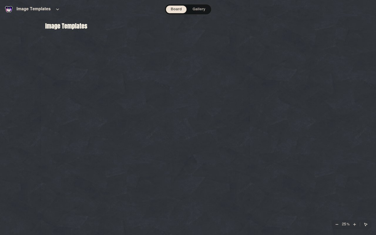 Neta Studio — Image Templates board