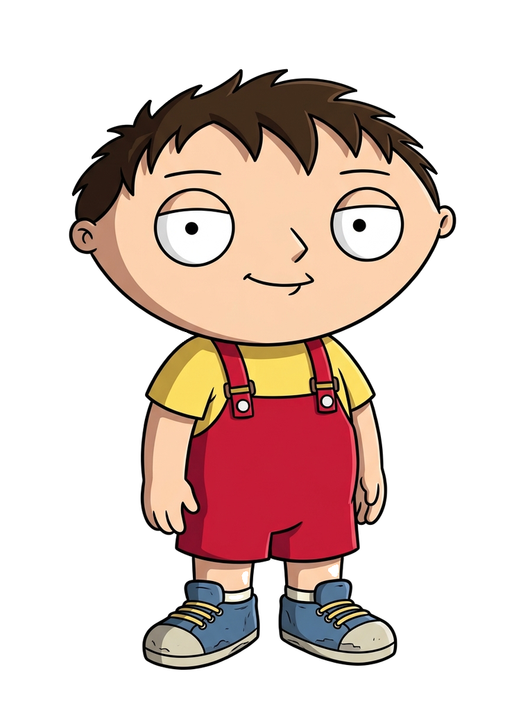 Stewie Griffin neutral transparent sprite