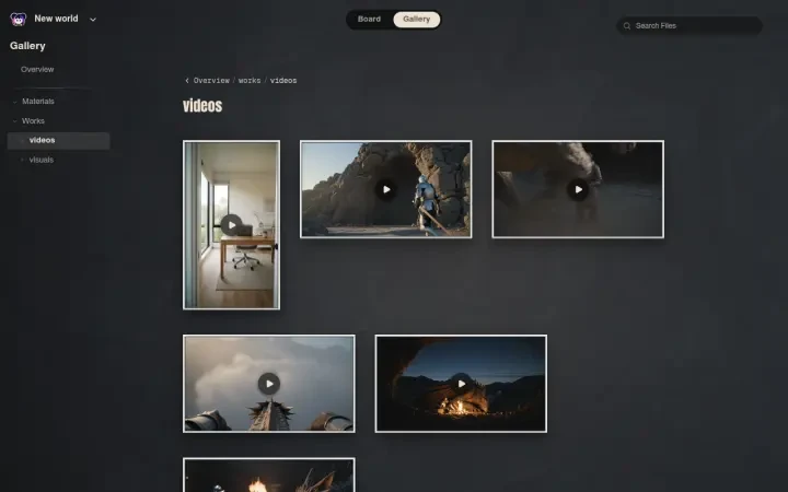 Neta Studio – die sechs Videos der Geschichte in der Galerie