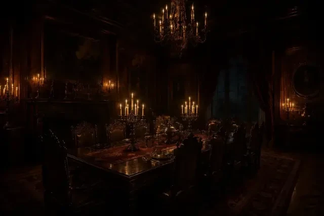 Hintergrund: Speisezimmer