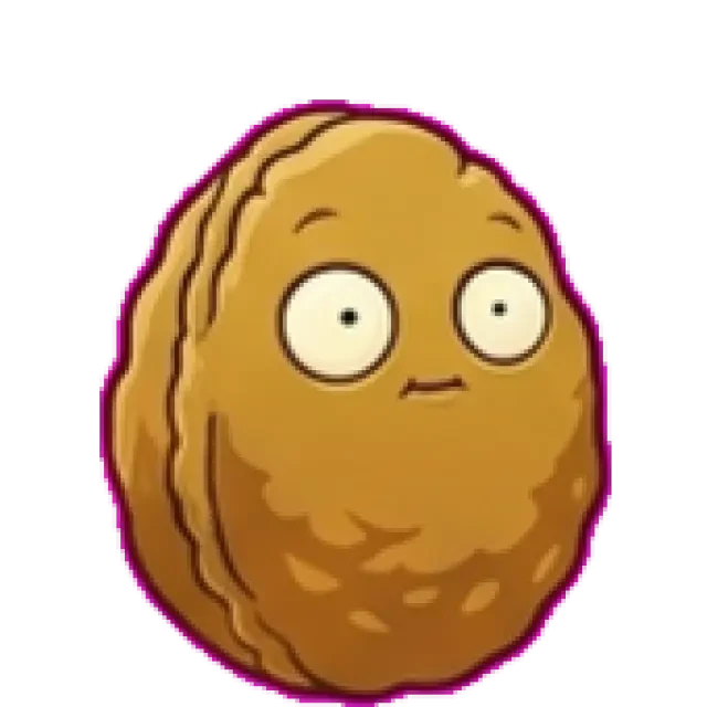 Wall-nut — transparent in-game sprite