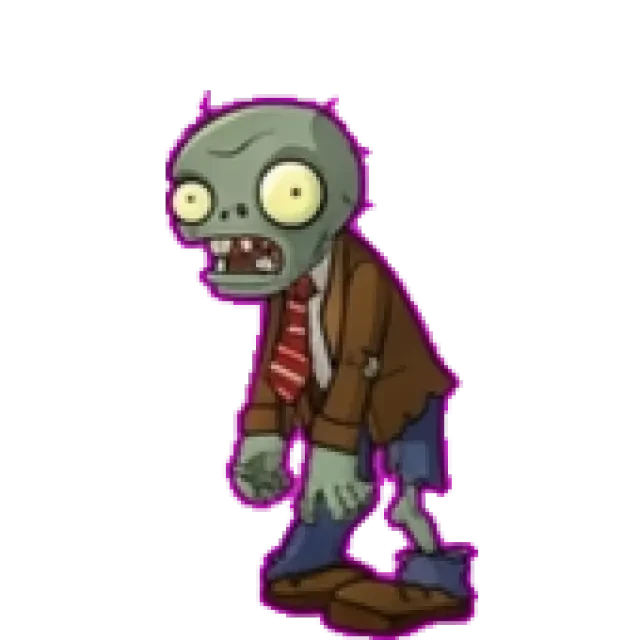 Basic zombie — transparent in-game sprite