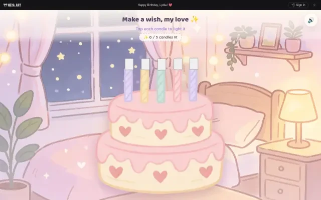 Gameplay — Virtual Cake scene