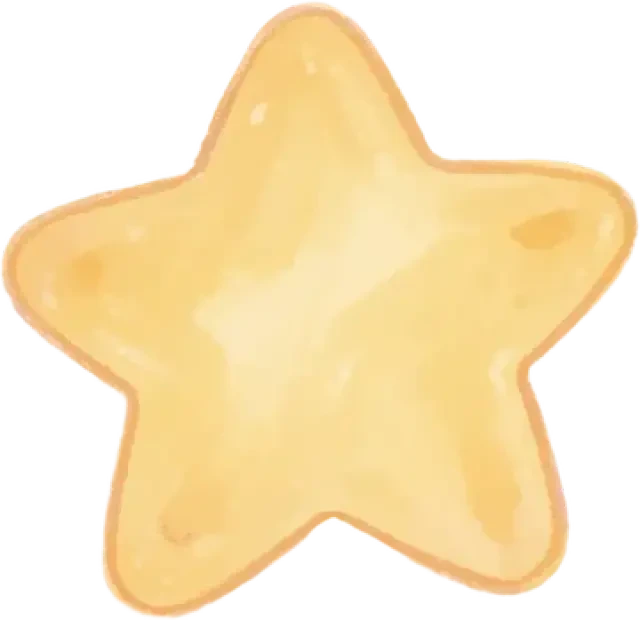 Soft pastel star sprite