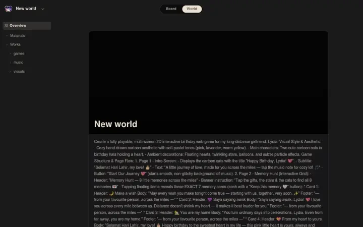 Neta Studio — the world overview and seed prompt