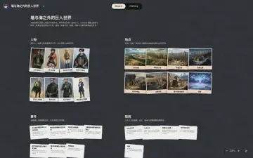 Neta Studio — 캐릭터, 장소, 사건, 규칙이 담긴 벽과 바다 너머의 거인 세계 보드