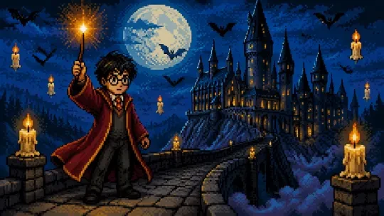 哈利·波特:8比特魔法冒险 (Harry Potter: 8-Bit Magic Adventure) — AI-Generated 8-Bit Pixel Platformer | Neta Studio