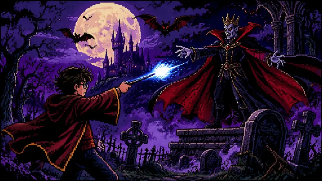 Harry's Night Hunt — 8-Bit — Un juego arcade de disparos con IA de Neta Studio