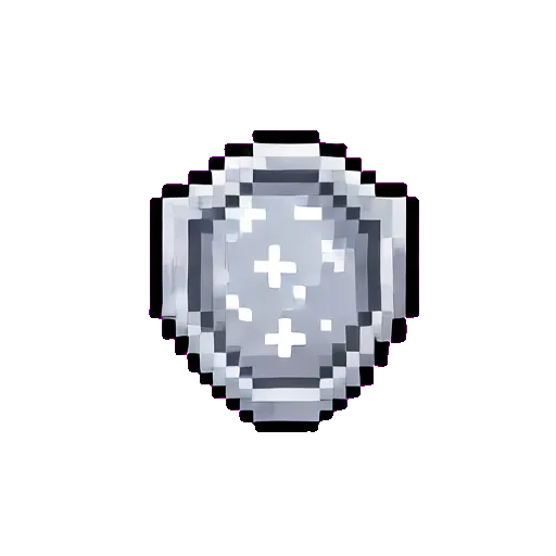 Silberne Schildkugel — Item-Sprite