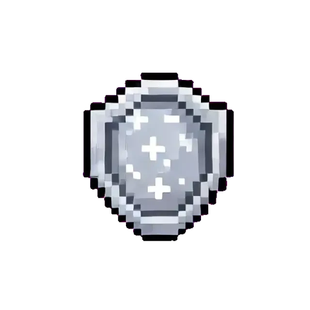 Sprite del objeto orbe de escudo plateado