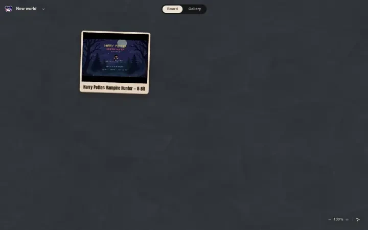 Neta Studio — the harry-vampire-hunter world Board view