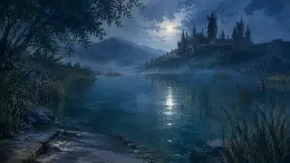 Der Schwarze See als Hintergrund