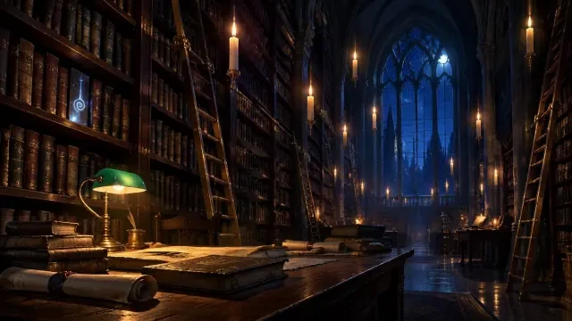 L'arrière-plan de scène des rayonnages de la bibliothèque