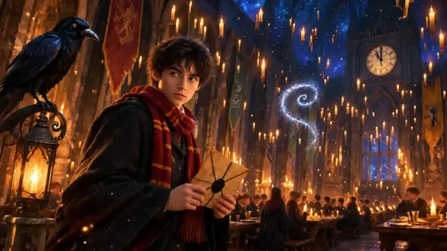 Hogwarts: Before Midnight — couverture de jeu IA en 16:9