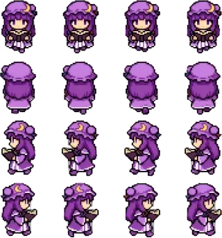 Patchouli (帕秋莉·诺蕾姬) – Spritebogen