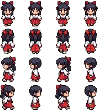 Reimu (博丽灵梦) – Spritebogen