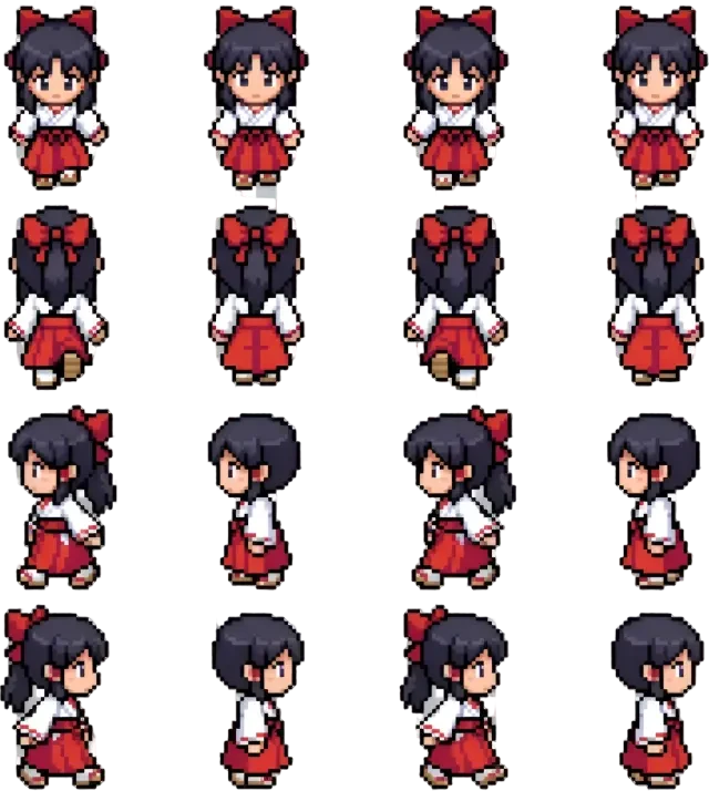 Reimu (博丽灵梦) – Spritebogen