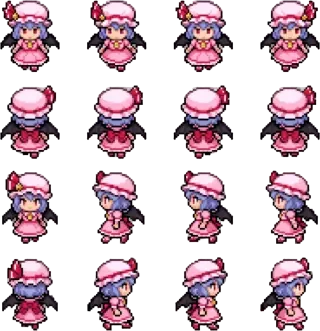 Remilia (蕾米莉亚·斯卡蕾特) – Spritebogen