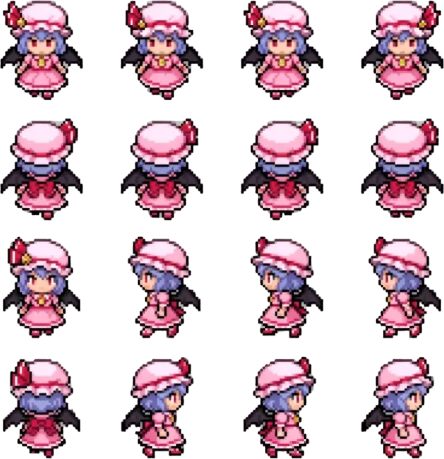 Remilia (蕾米莉亚·斯卡蕾特) – Spritebogen