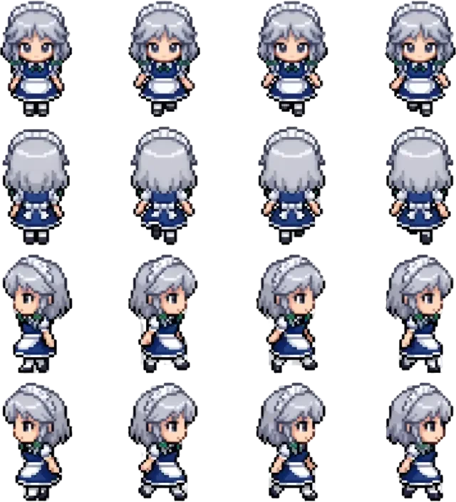 Sakuya (十六夜咲夜) – Spritebogen