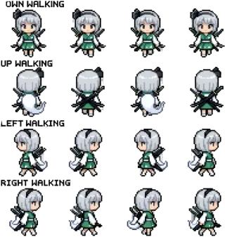 Youmu (魂魄妖梦) – Spritebogen