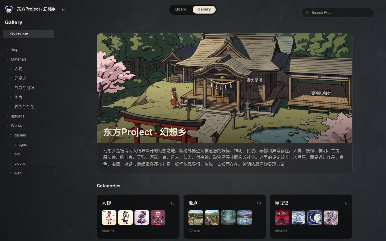 Neta Studio — 幻想鄉空間的圖庫檢視