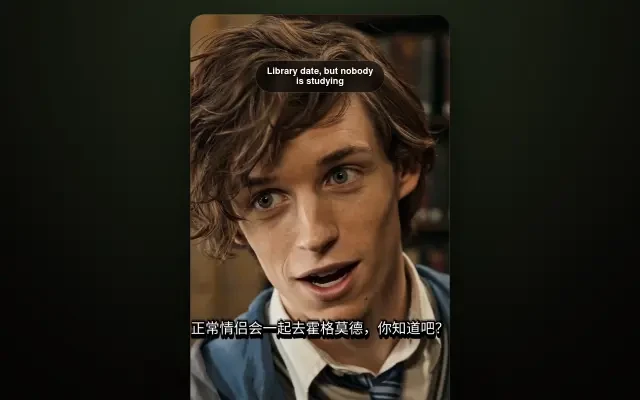 图书馆之约——实际应用程式画面,0:37 活米村场景
