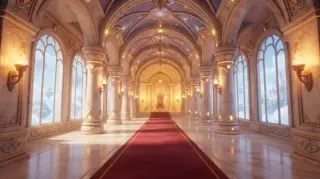 The giant's treasure hall — scene artwork from Disordered Fairytales