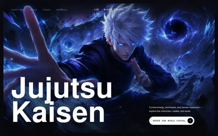 Neta Studio — Jujutsu Kaisen world portal view