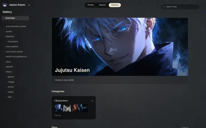 Neta Studio — Jujutsu Kaisen gallery & file explorer