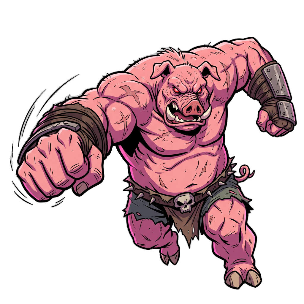 Sprite transparente do Mad Pork