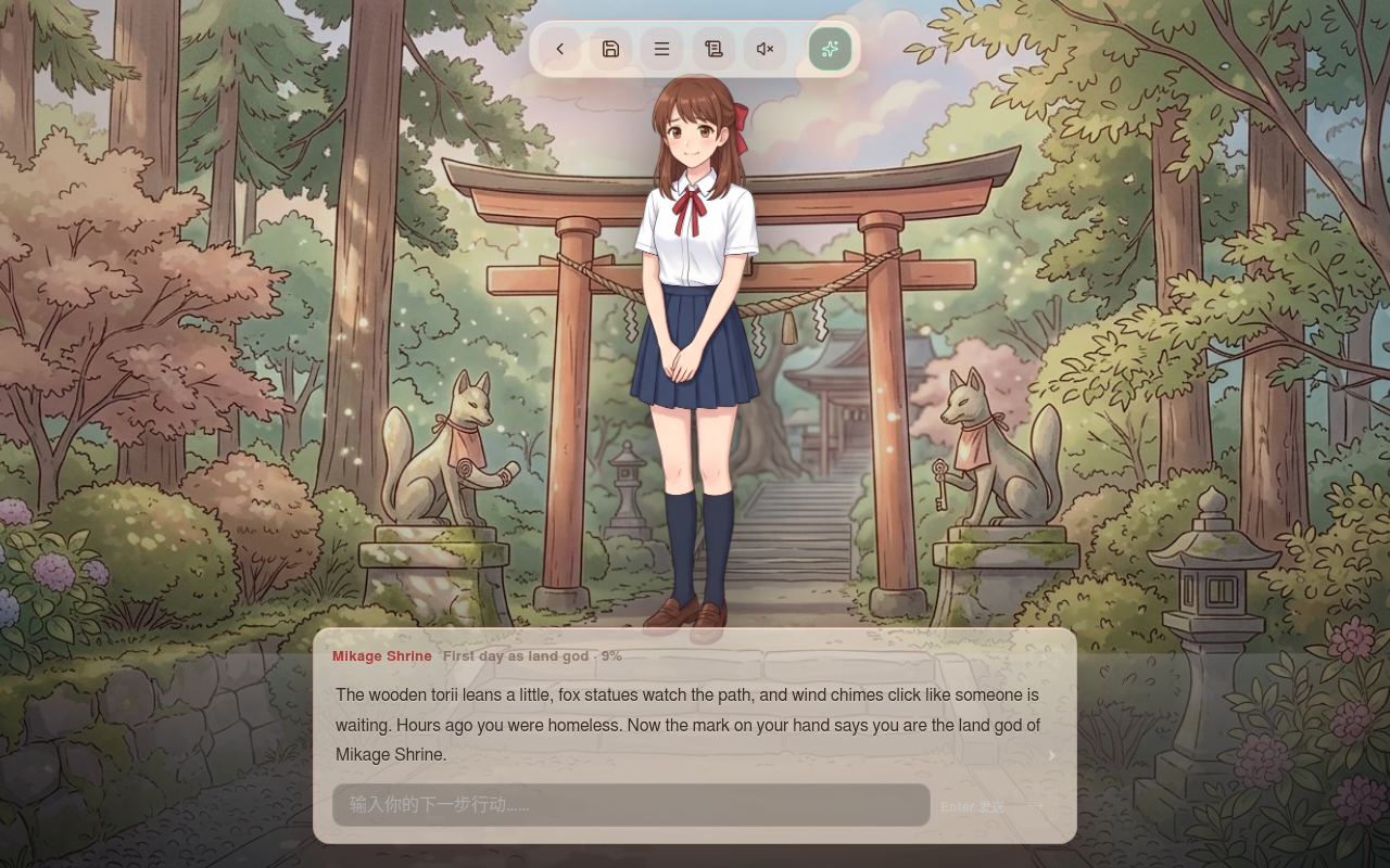 Gameplay — Nanamis erster Tag als Landgöttin beginnt
