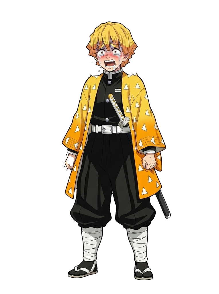 Zenitsu Agatsuma panic sprite