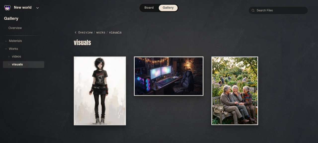 Neta Studio – der Visuals-Ordner