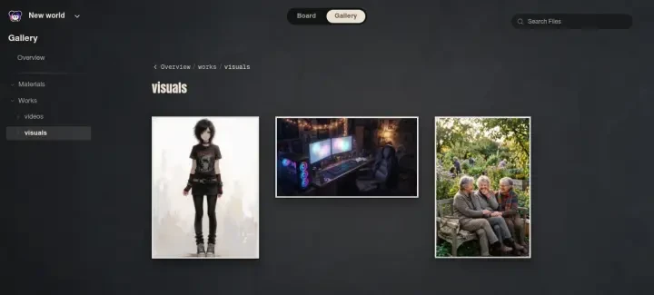 Neta Studio – der Visuals-Ordner