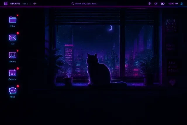 Hintergrund: Desktop — Späte Nacht