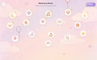 Gameplay — the Memory Hunt