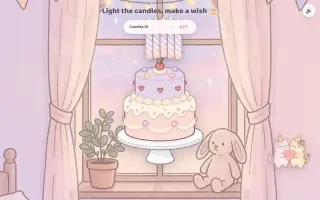 Gameplay — the interactive birthday cake
