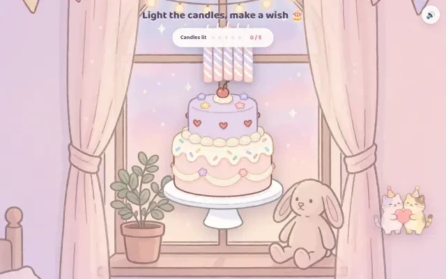 Gameplay — the interactive birthday cake