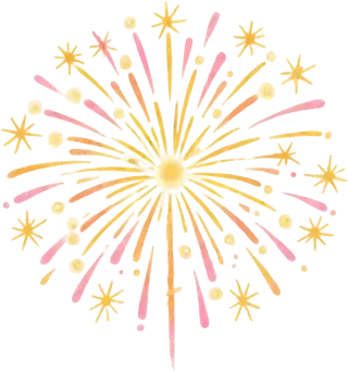 Sparkler burst sprite — transparent PNG