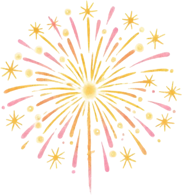 Sparkler burst sprite — transparent PNG