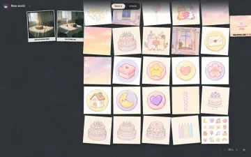 Neta Studio — the world board with every generated asset
