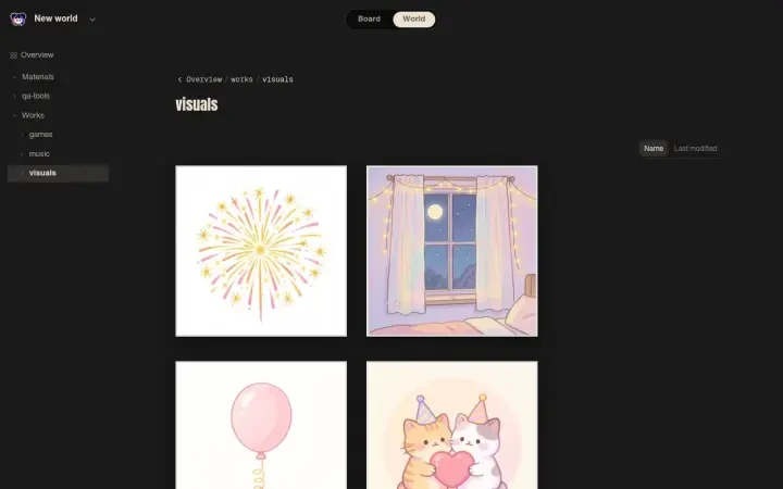 Neta Studio — the visuals library with the generated art