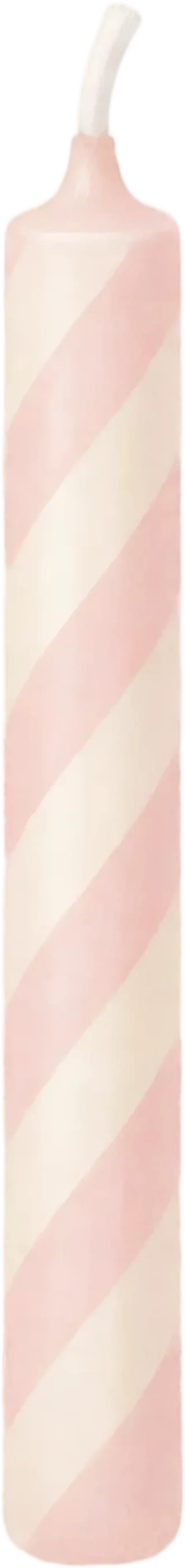 Vela a rayas con una mecha desnuda — sprite transparente